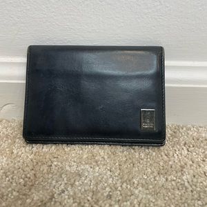 GUCCI Vintage Black Leather Card Holder